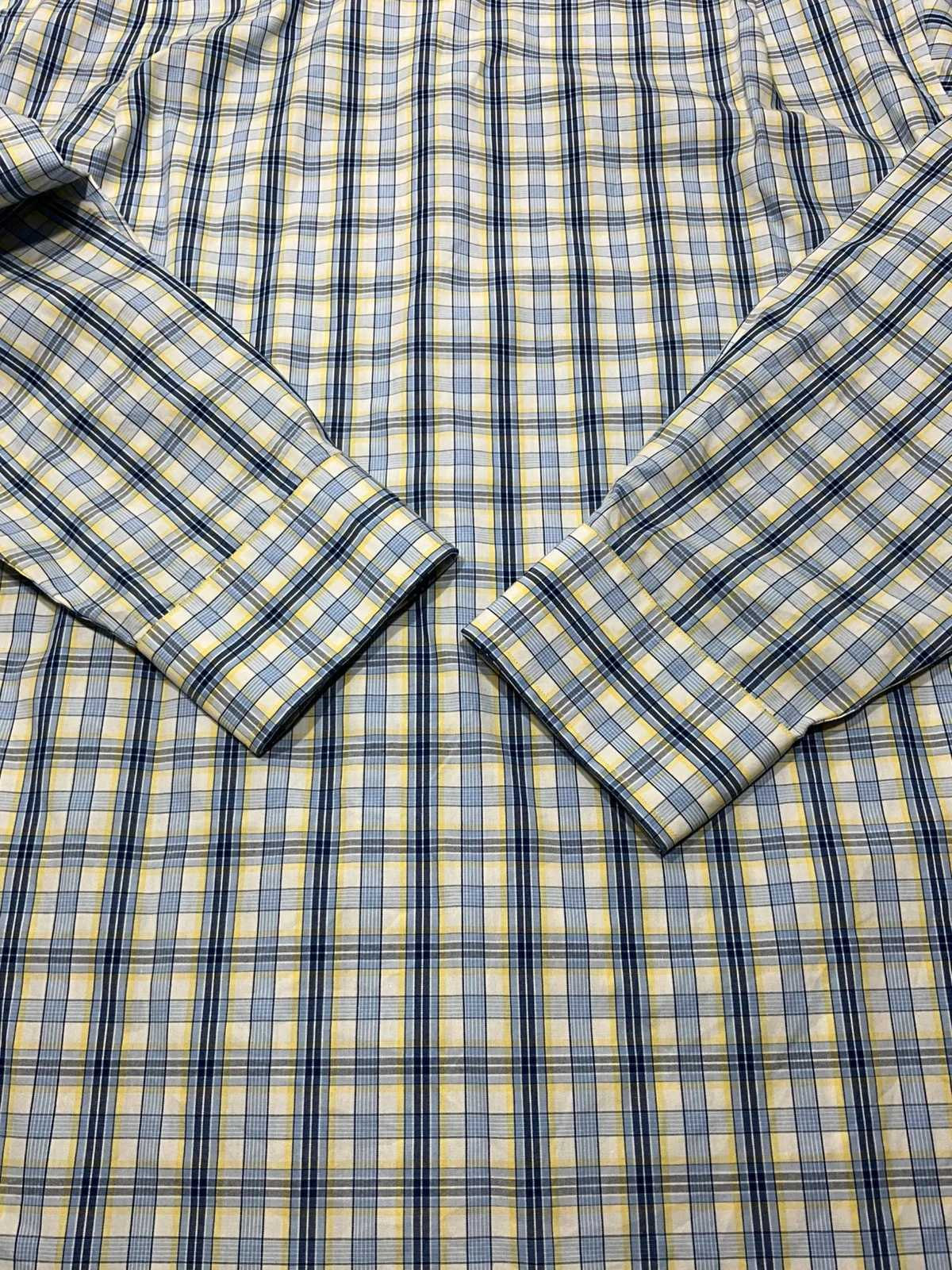 Chemise Tommy Hilfiger Taille 18 34-35 Prepy Coton Bleu Jaune Carreaux – photo 6